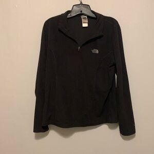 The North Face Black Quarter Zip Thin Fleece Sweater